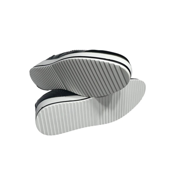 DADAWEN Women's Black Plateform Lace-Up Wingtip Square Toe Oxfords Size: US 8.5 - Picture 6 of 13